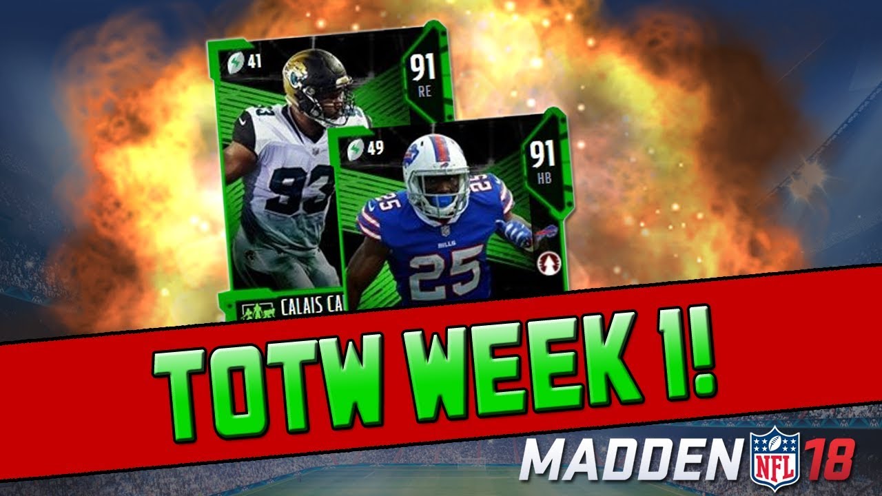 TOTW LeSean McCoy & Calais Campbell! | Madden 18 Ultimate Team Pack Opening