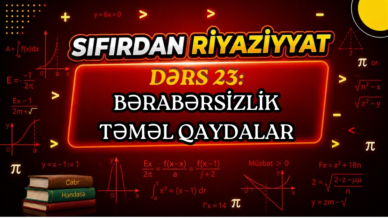 Bərabərsizlik:Təməl qaydalar / SR Dərs 22