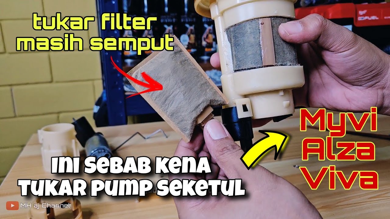 Cara buka fuel filter dan fuel pump motor untuk Myvi Alza Viva | Punca kereta masih semput