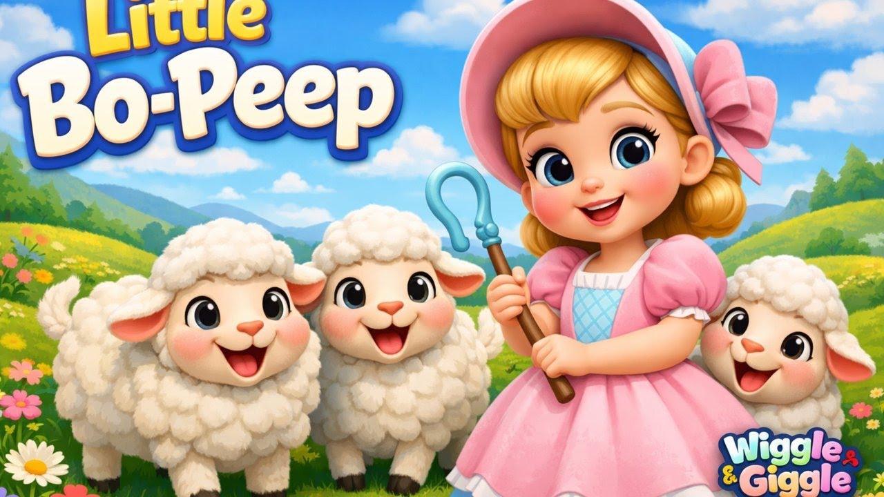 Little Bo-Peep 🐑 | Nursery Rhyme for Kids | Wiggle & Giggle Kids