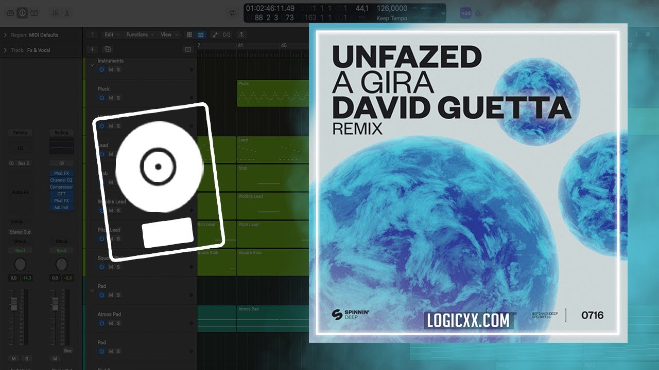 Unfazed - A Gira (David Guetta Remix) (Logic Pro Remake)