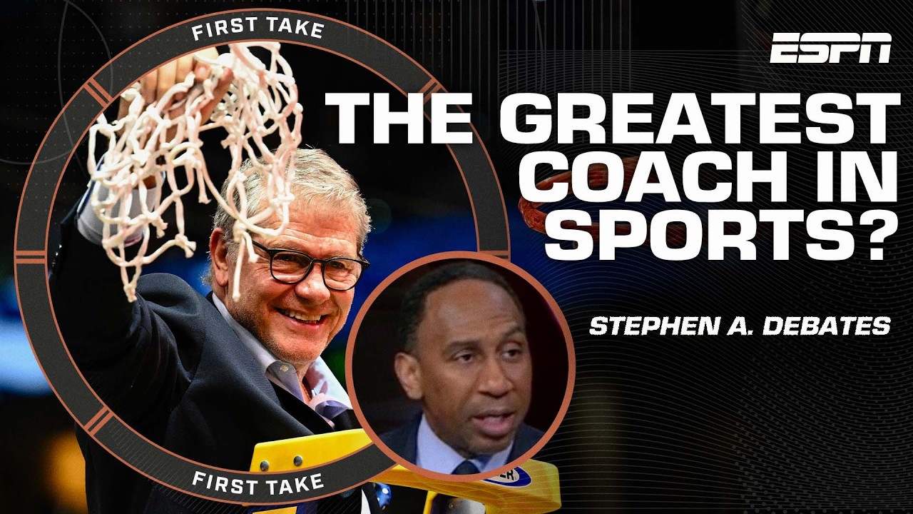 Geno Auriemma the GREATEST coach in sports?! 🏆 Stephen A. and Shannon Sharpe debate | First Take