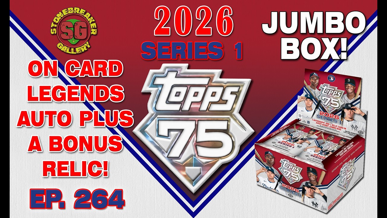 First Look: 2026 Topps Series 1 Jumbo Box (Legends Color Match Auto!)