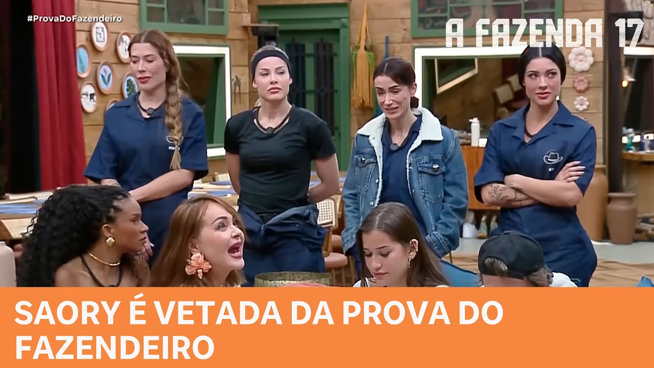 A FAZENDA 17: Saory Cardoso é a mais votada e é vetada da Prova do Fazendeiro