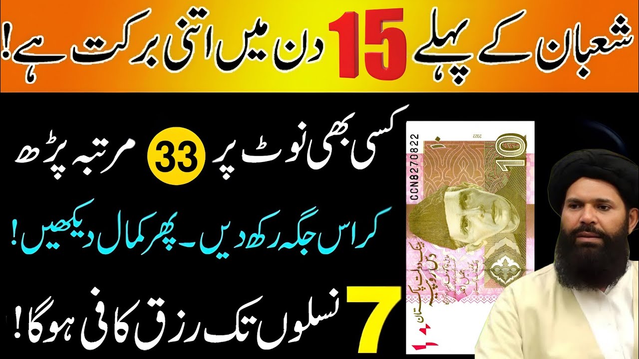 Shaban Ke Phele 15 Din Ka Wazifa  Dolat aur Rizq Ka Wazifa  Rizq Ki barkat now bayan Wazifa 