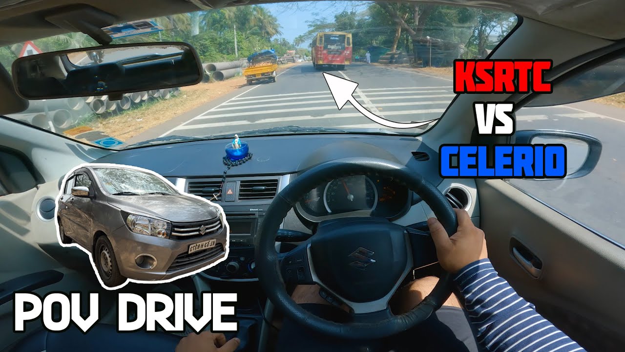 MARUTI SUZUKI CELERIO 2015 | CITY POV DRIVE | KERALA ROADS | 67Hp - 90Nm | GOPRO 4K |
