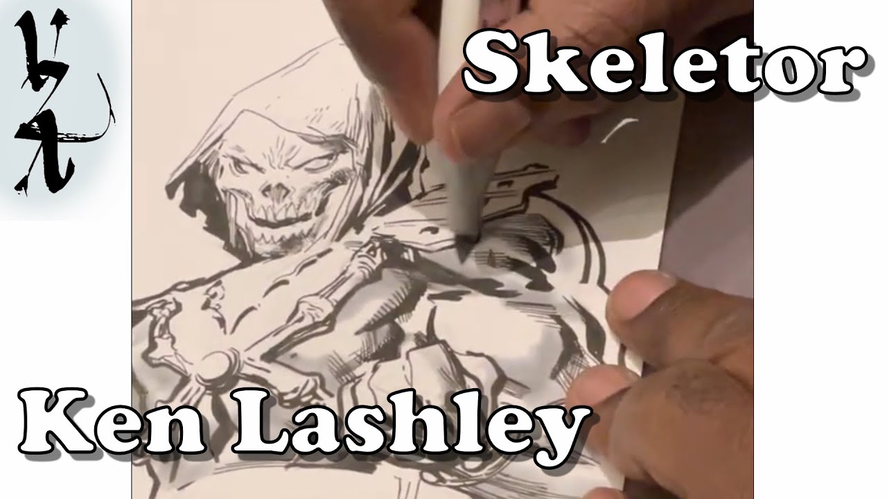 Ken Lashley drawing Skeletor