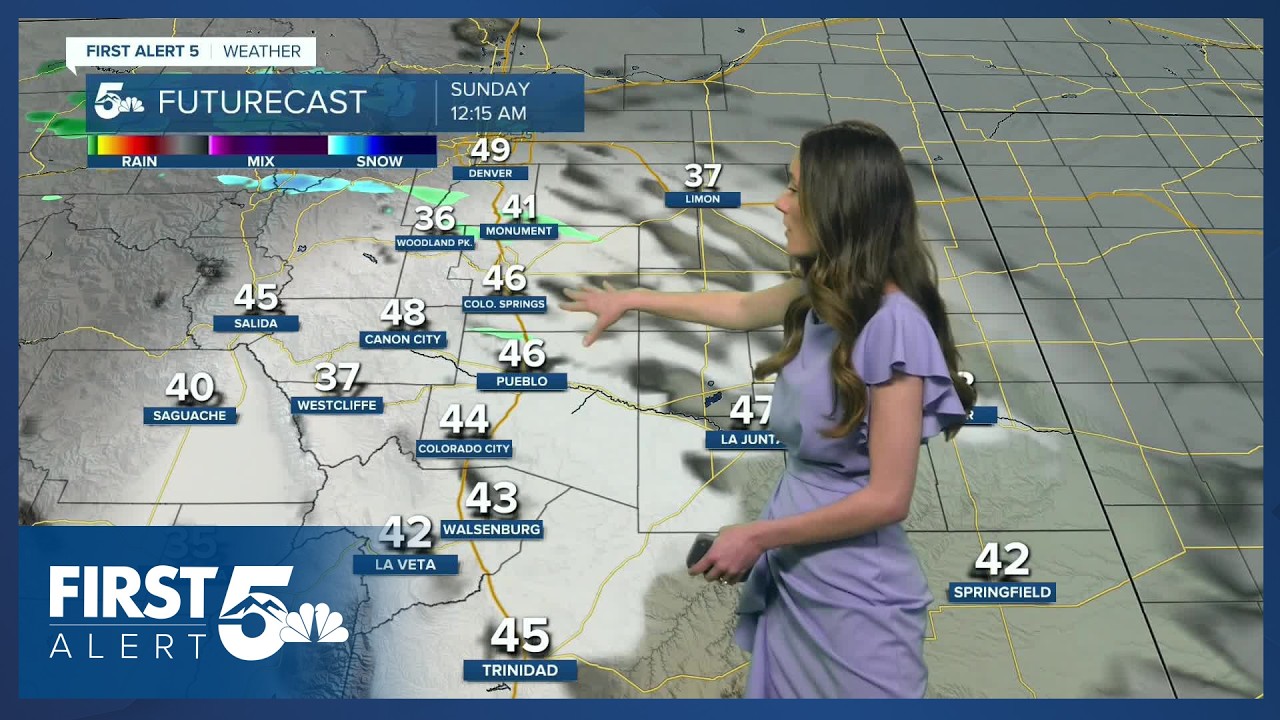 A cold front will slightly drop highs on Sunday, but temperatures will still remain above average