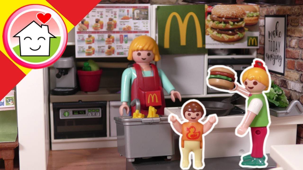 Playmobil en español McDonald's en casa - La familia Hauser