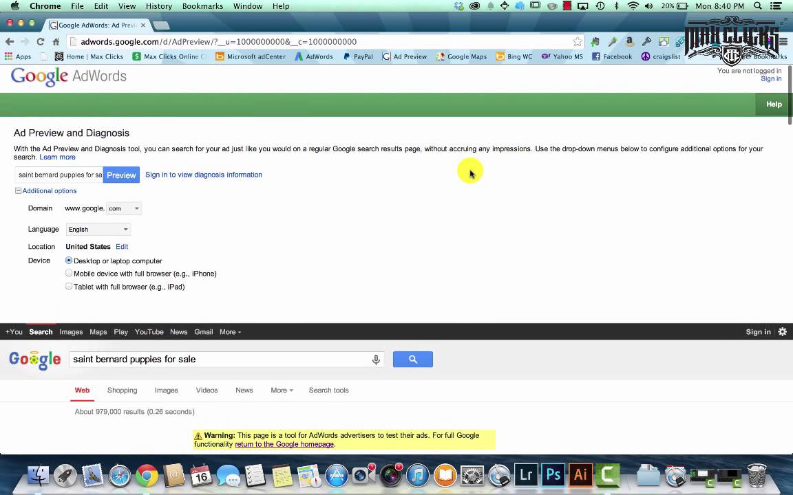 How To Use The Google Ad Preview Tool