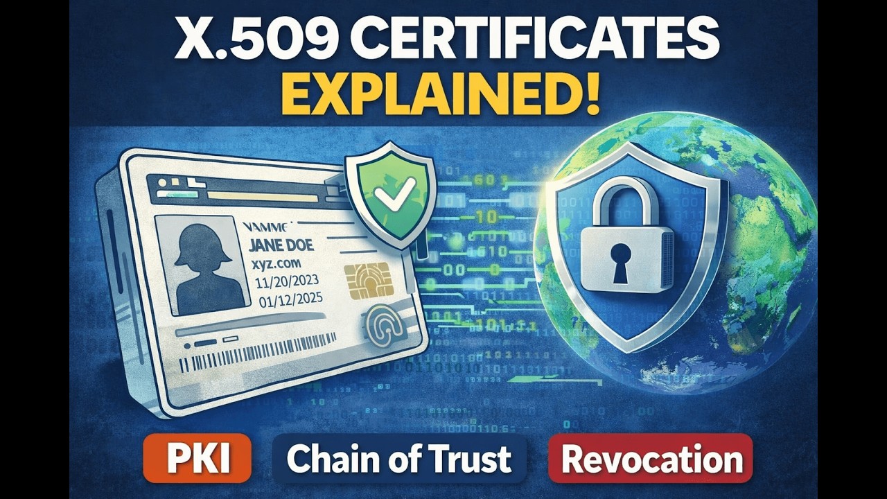 X.509 Digital Certificates Explained | PKI, Chain of Trust, CRL | Cryptography & Network Security