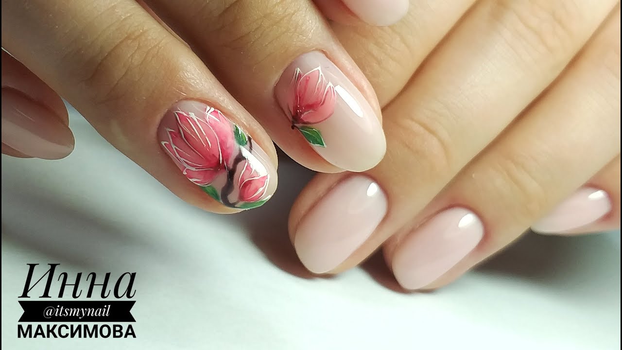 ❤ шикарная КАМУФЛИРУЮЩАЯ база ❤ MASURA ❤ РИСУЕМ красивый ЦВЕТОК на ногтях ❤ Дизайн ногтей ❤