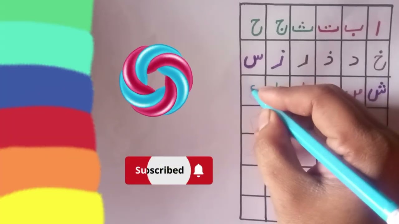 Arabic alphabet Arabic vocabulary Alif anar alif baa taa for kids and Toddlers.. 