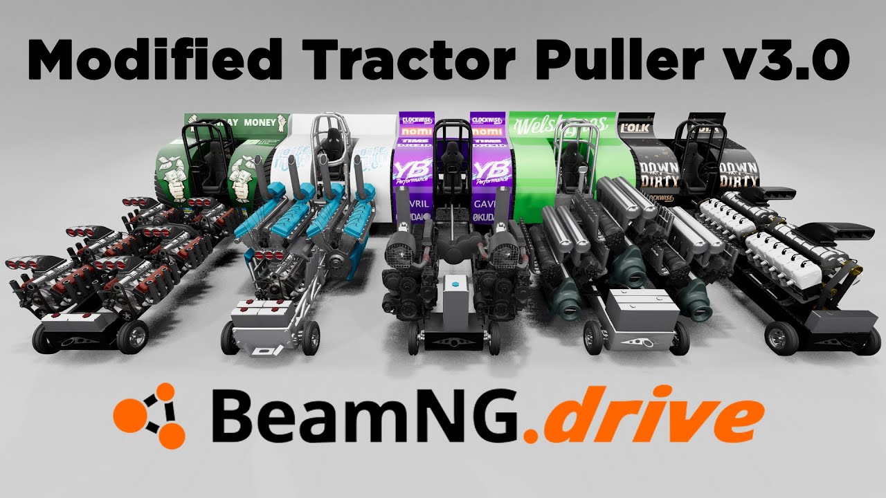 Beamng Modified Tractor Puller v3.0 (Major Update) Release and Showcase
