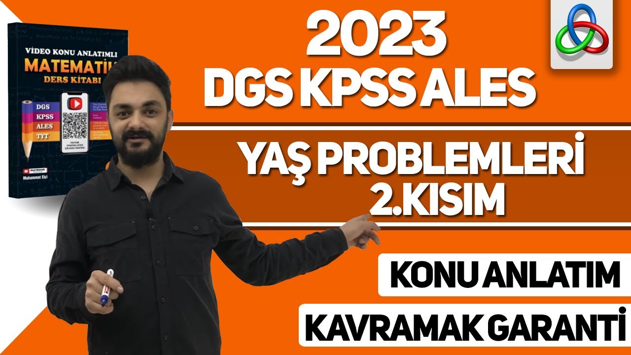 YAŞ PROBLEMLERİ 2.ADIM (2023 YKS DGS KPSS ALES MSÜ) #YKS #DGS