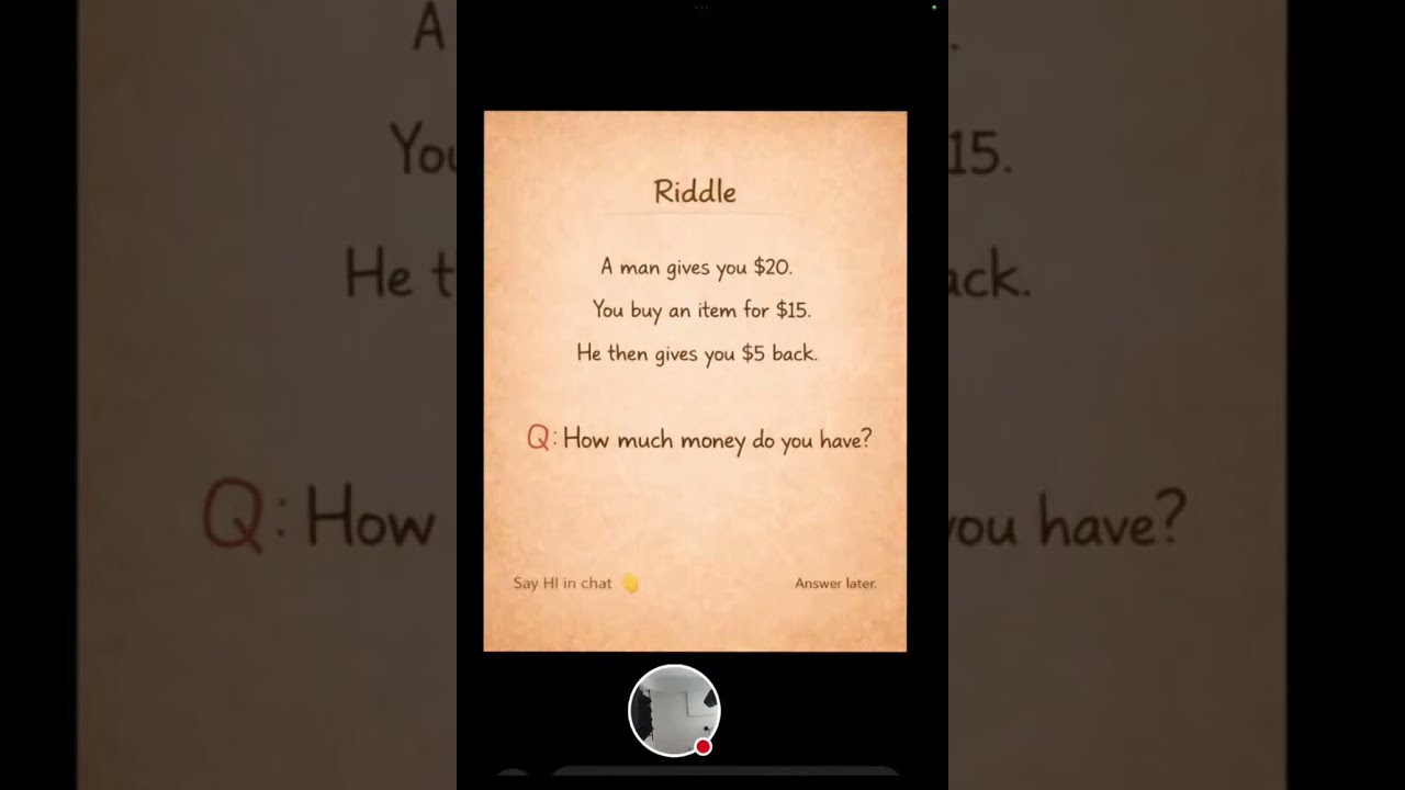This Simple Riddle Is Confusing Everyone | How Much Money Do You Have?