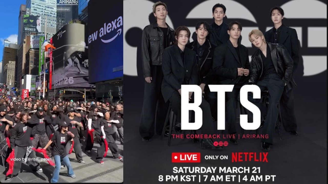 🔥 BTS только что взорвали Таймс-сквер! Флешмоб “RUN BTS” поверг толпу в полный шок