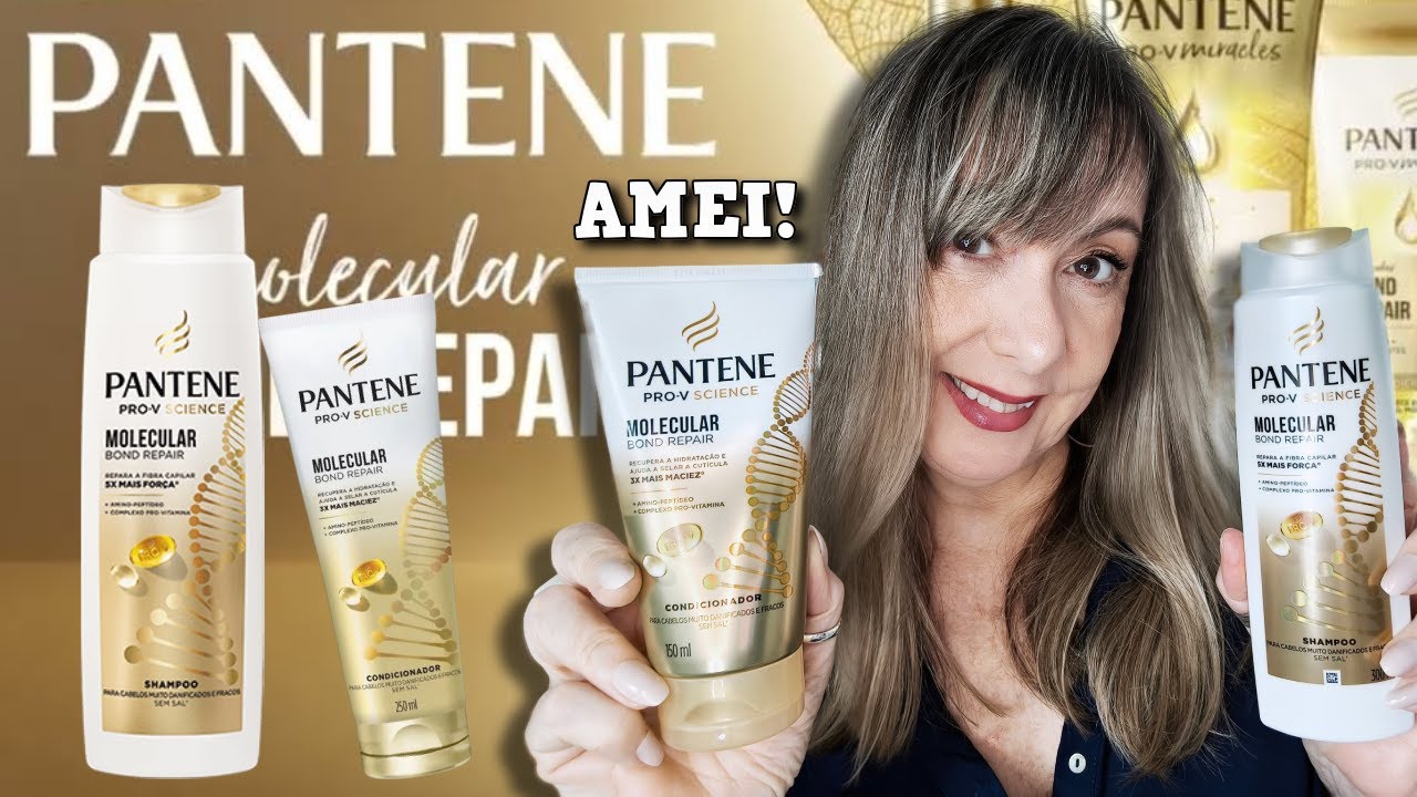 💛PANTENE MOLECULAR BOND REPAIR shampoo e condicionador