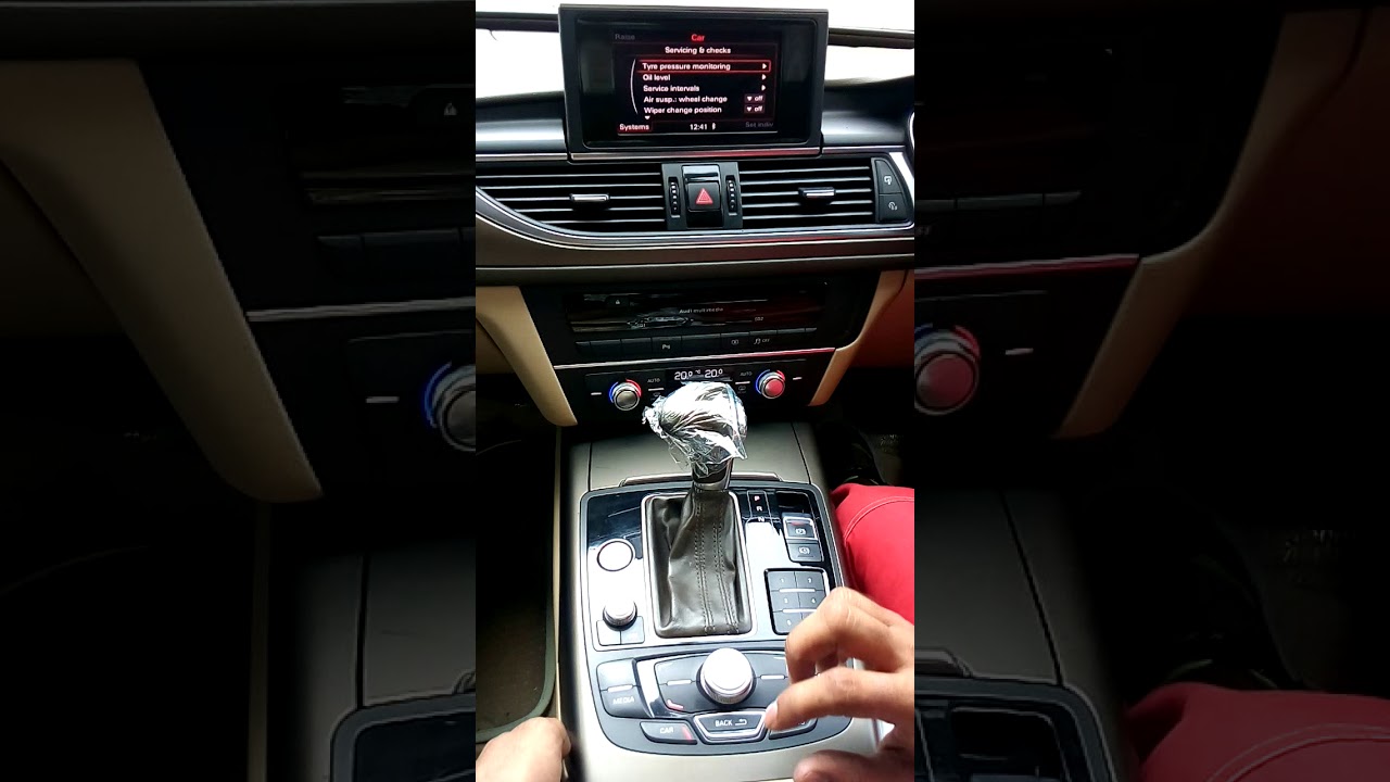 Audi A6 Jacking Modetyre change