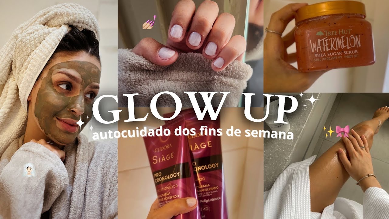 SPA DAY | glow up, unhas, corpo, cabelo, sobrancelha - um s&aacute;bado de autocuidado 🎀✨🧖🏻&zwj;♀️