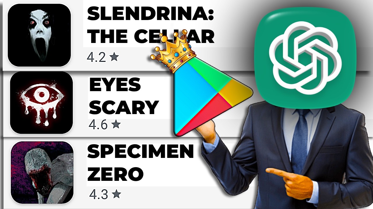 Probé los MEJORES JUEGOS DE TERROR DE LA PLAY STORE SEGÚN LA IA