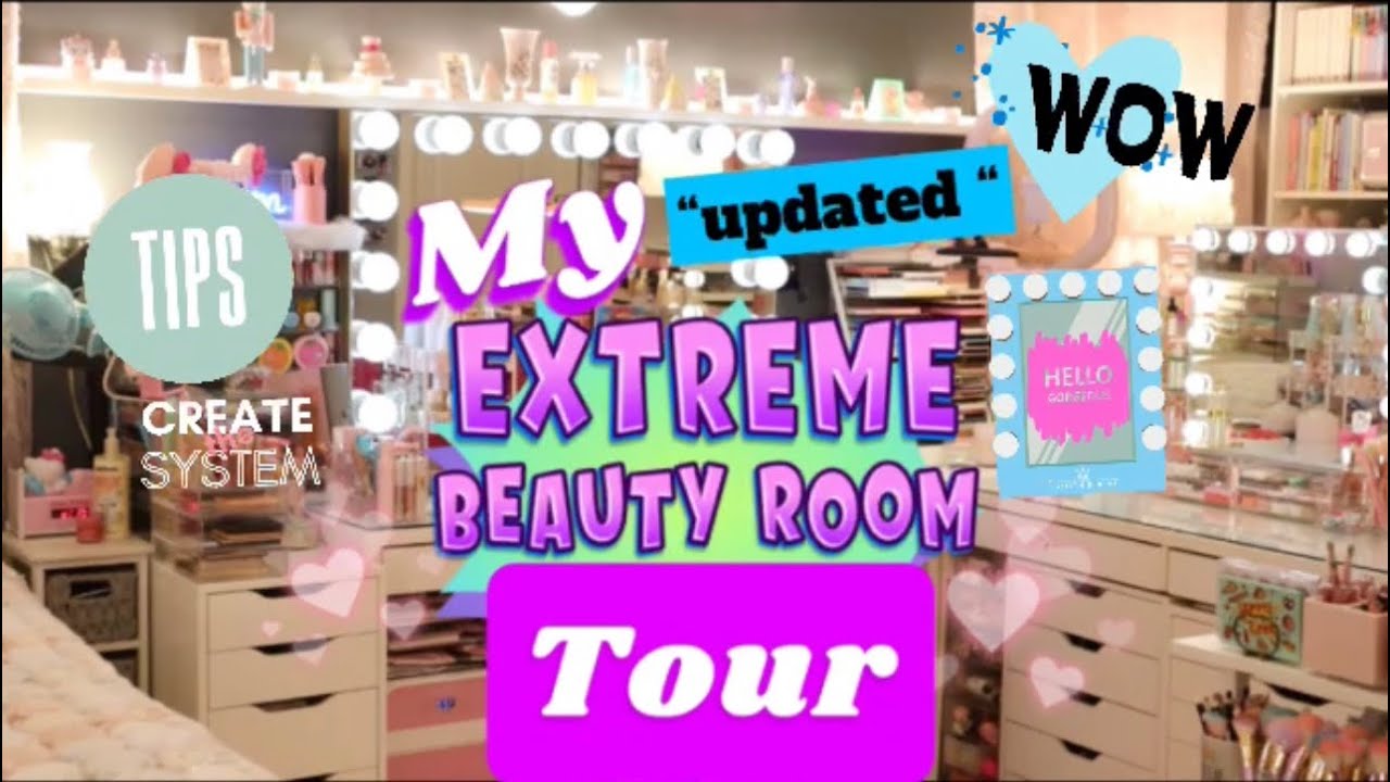 My ‘Extreme’ BEAUTY ROOM TOUR (pt.1) | Vanity Area! ft. IKEA Micke Desk