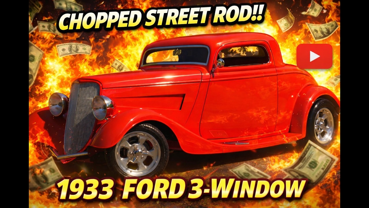 1933 Ford 3 Window Coupe chopped street rod for sale Survivor Classic Cars Tampa Florida