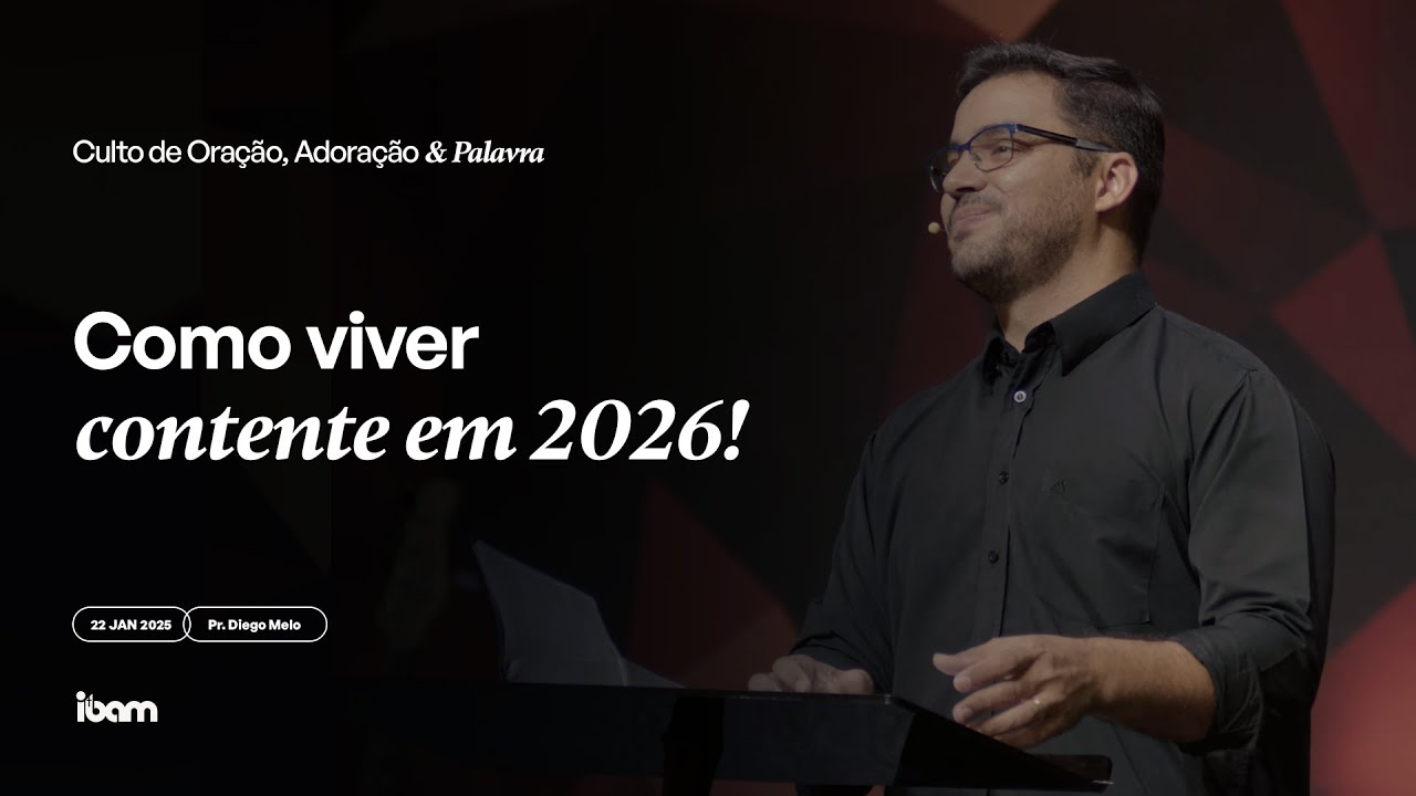 Culto de Oração, Adoração e Palavra 19h30 - 22/01/2026  #ibamemcasa #cultoonline