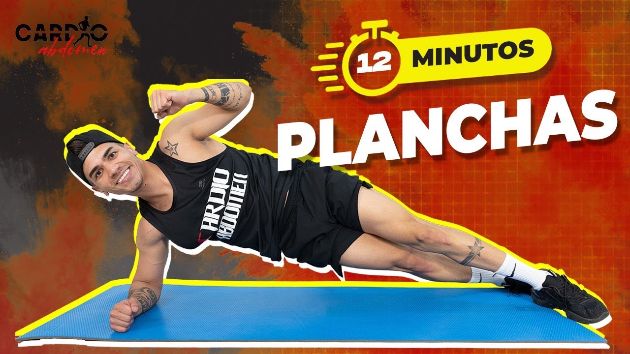 RUTINA de PLANCHAS | Ejercicios para ENDURECER y APLANAR el ABDOMEN SIN IMPACTO | 12 minutos