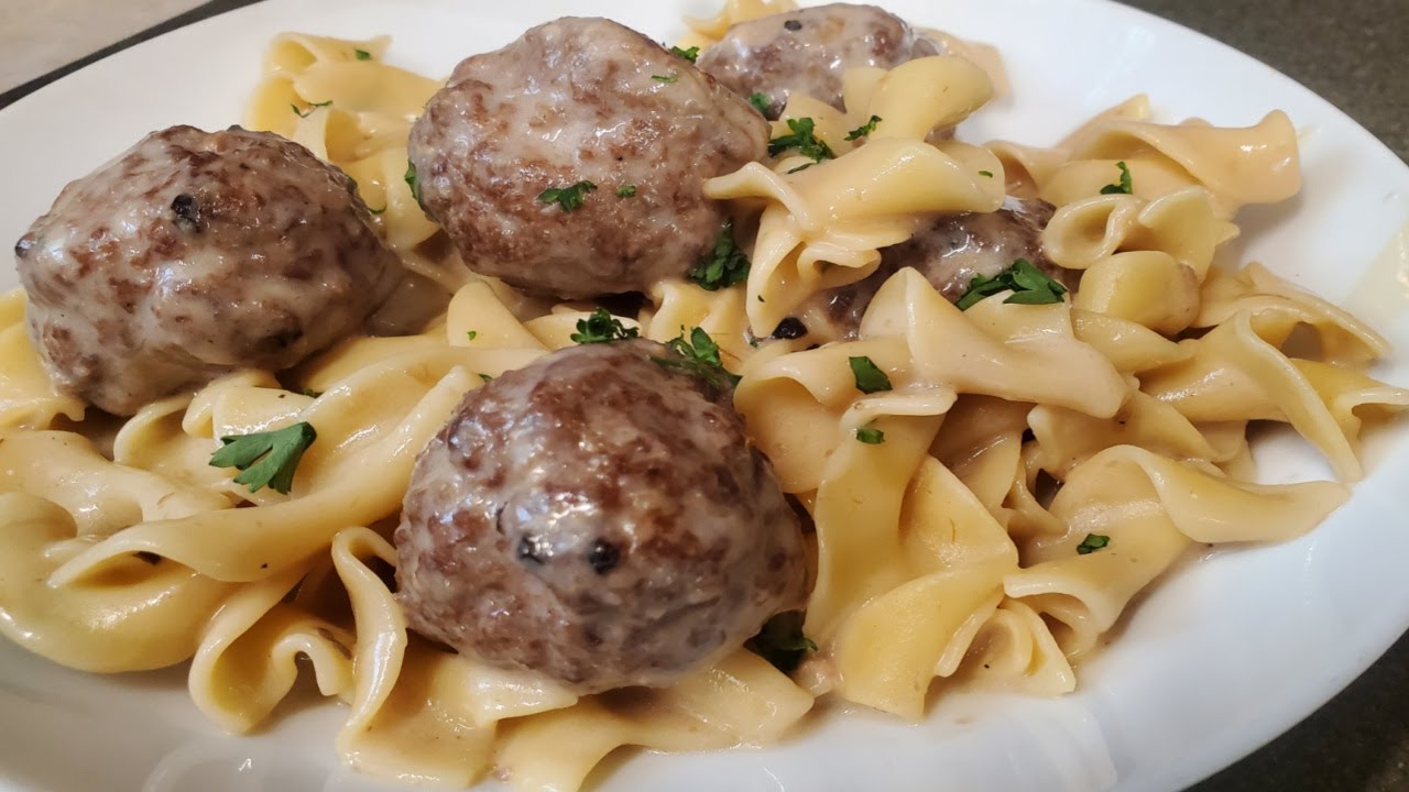 Savory Meatballs With Egg Noodles | What's For Dinner