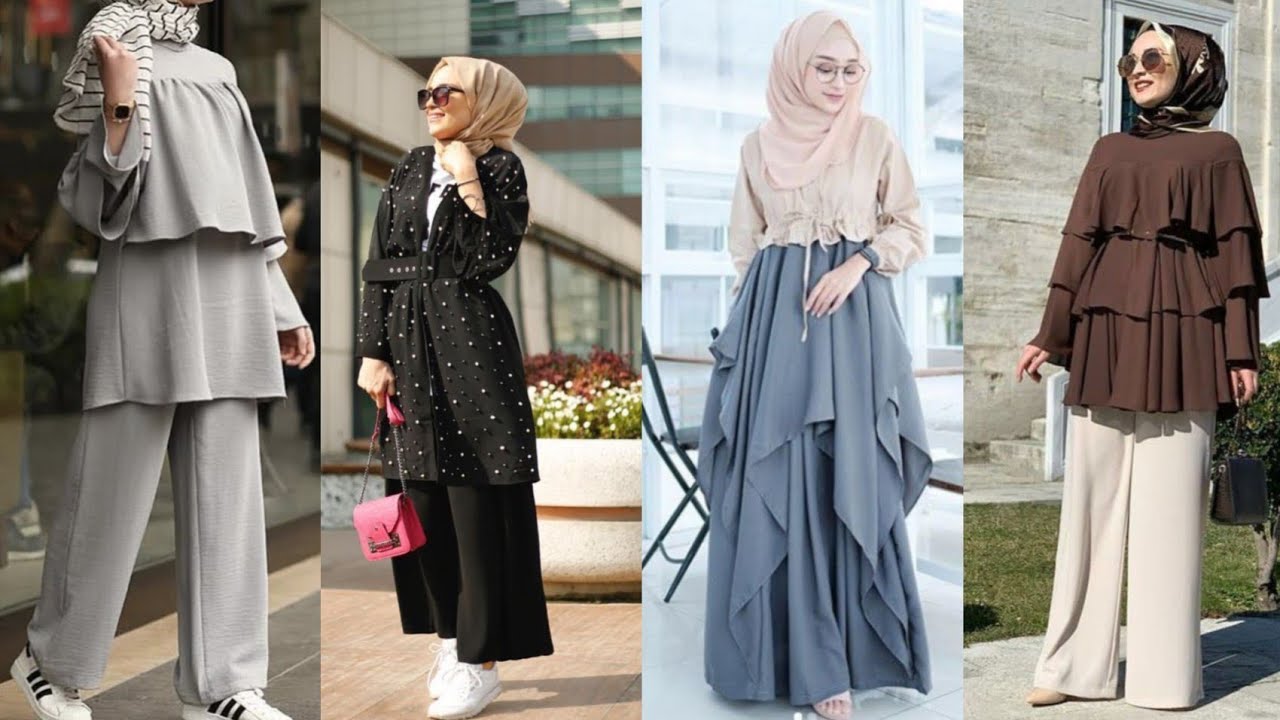 Long dress designs for Muslim girls 