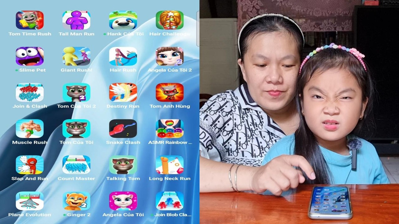 🐍🐱🏃🏻‍♀️‍➡️ Snake Clash, Talking Tom, Giant Rush Level 11➡️Bonus 🐈💞 LOJEQ ❤️ Muội Vlog 1194