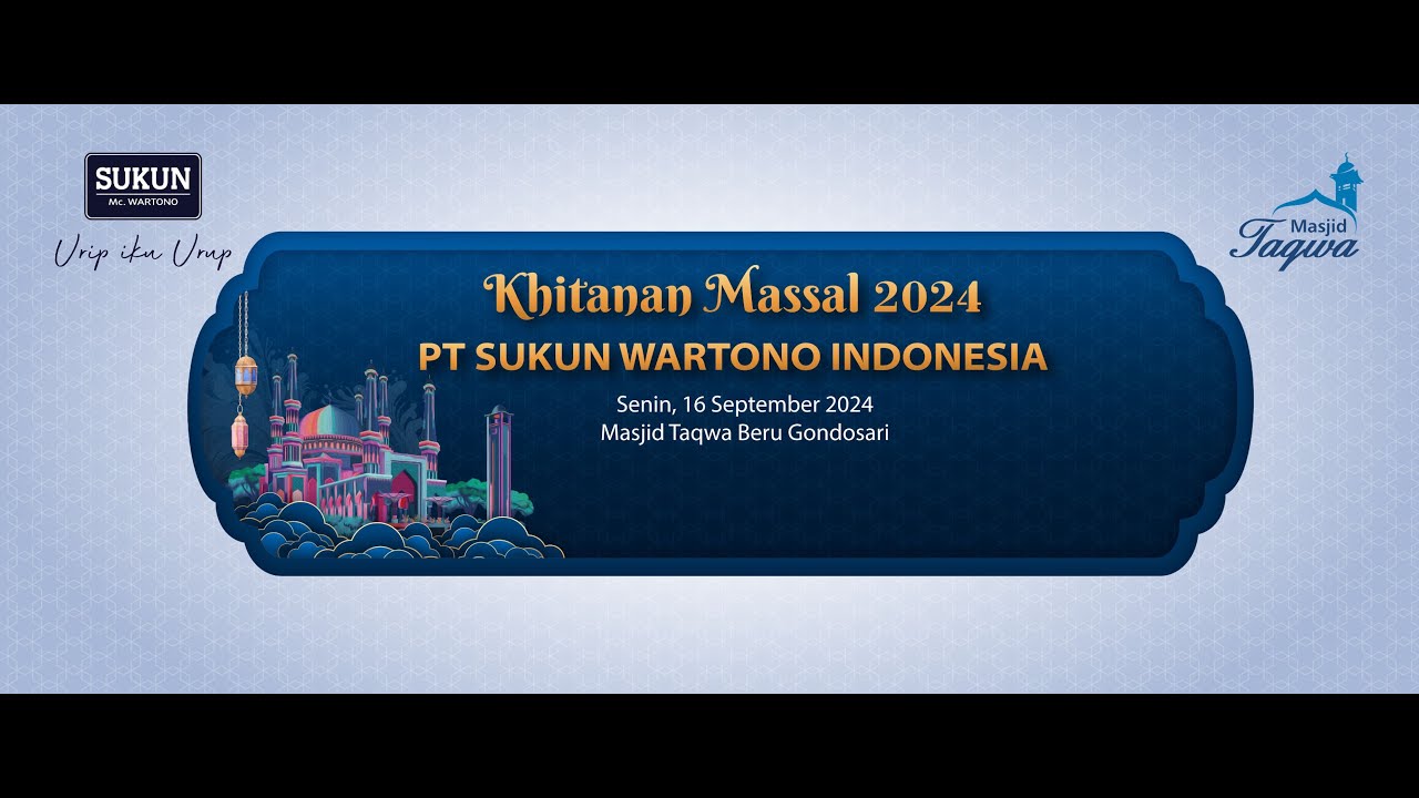 🔴LIVE STREAMING || KHITANAN MASAL 2024 || PT SUKUN WARTONO INDONESIA SHIFT KE-2