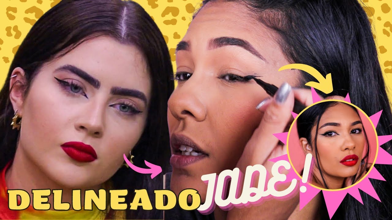 COMO FAZER O DELINEADO DA JADE PICON EM PÁLPEBRA CAÍDA - tutorial de maquiagem completo