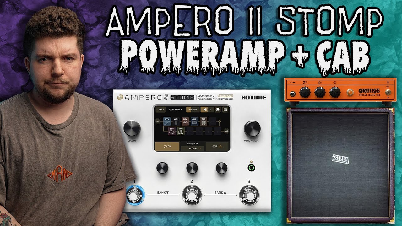 Running The Ampero II Stomp Into A Real Cab | Setup Guide and Demo
