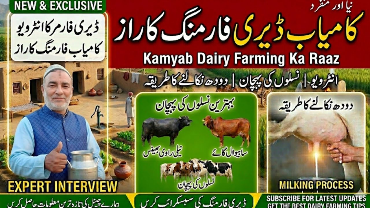 Kamyab Dairy Farming: Interview, Milking Process Aur Naslon Ki Pehchan