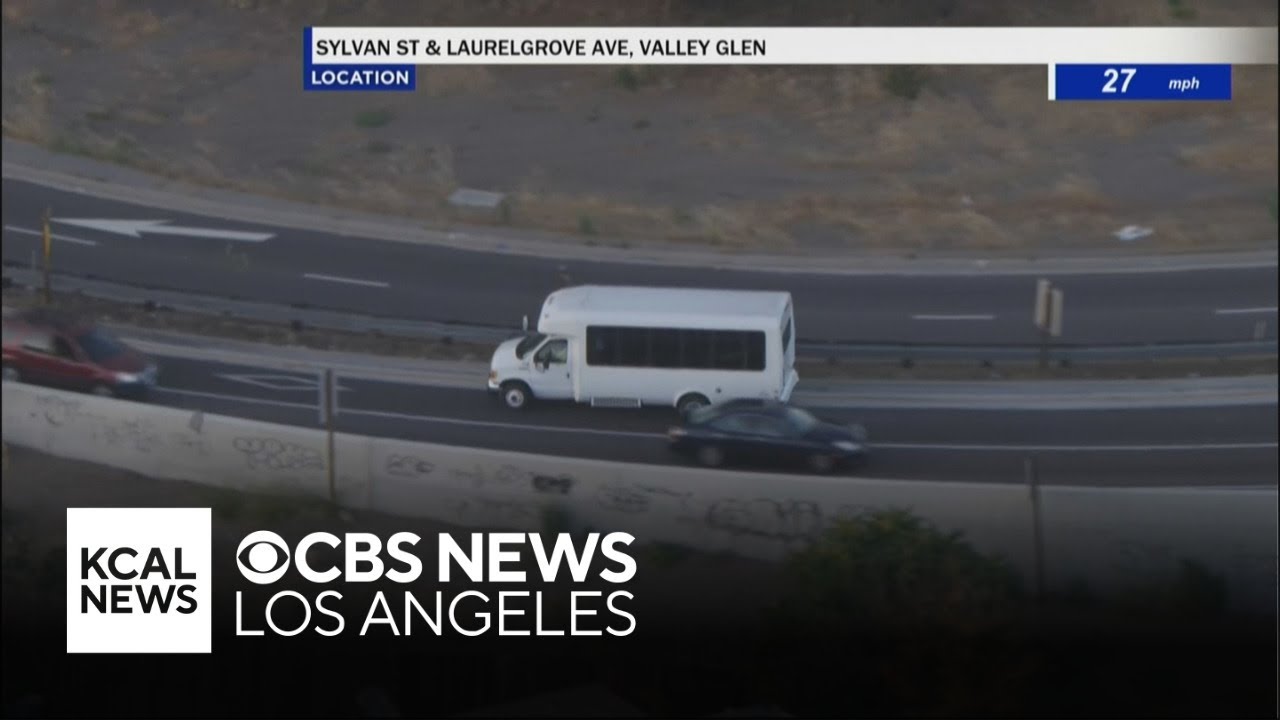 Suspect carjacks Children's Hospital bus and leads LAPD on pursuit