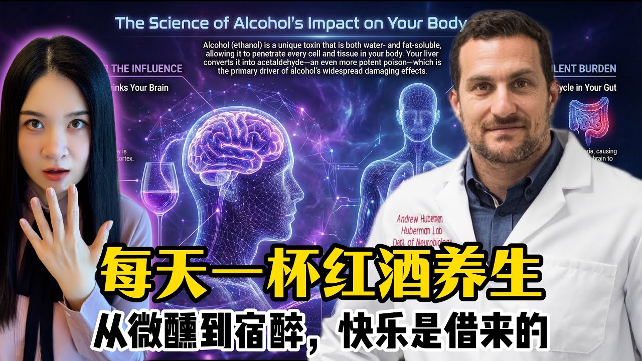 适度饮酒？斯坦福教授：你的大脑正在萎缩！(关于酒精的残酷真相)｜酒精与你的身体：一场原本可以避免的化学风暴