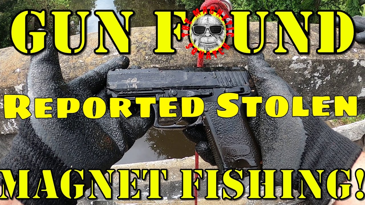 Gun Found Magnet Fishing! SWEET FIND!!! Cops Called!