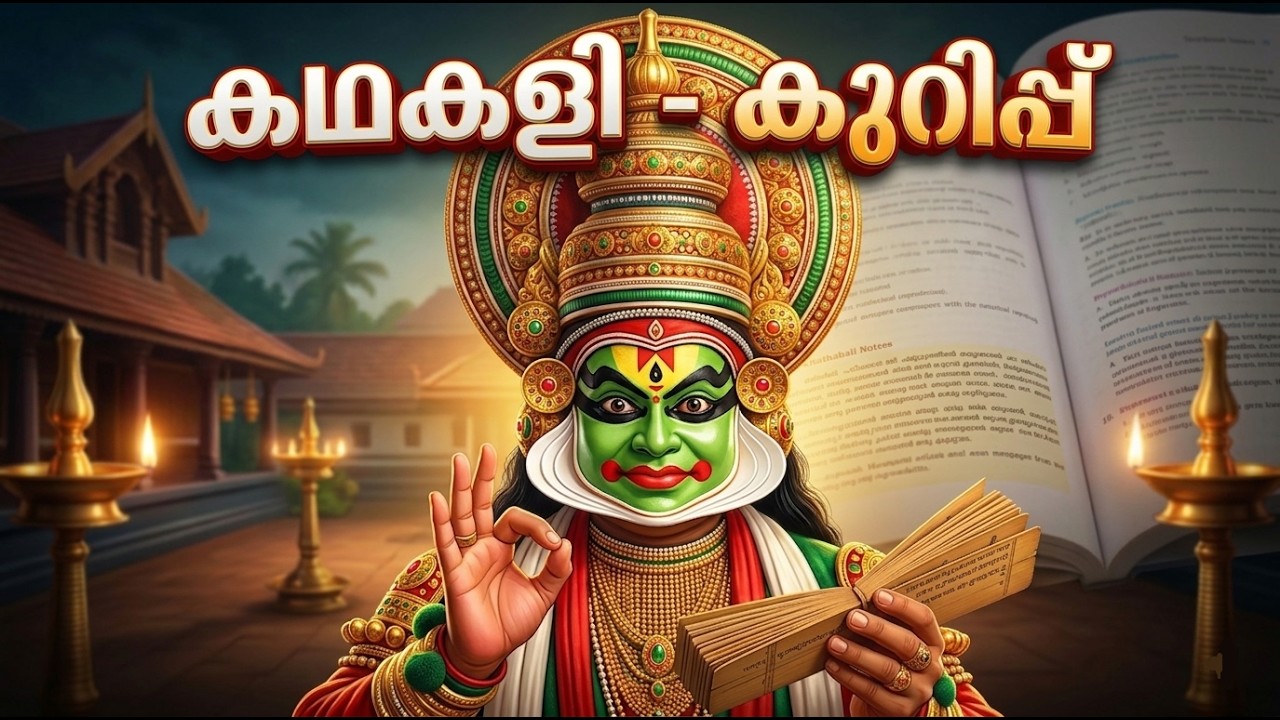 കഥകളി - കുറിപ്പ് | ESSAY ABOUT KATHAKALI IN MALAYALAM | LEARN WITH NIVED