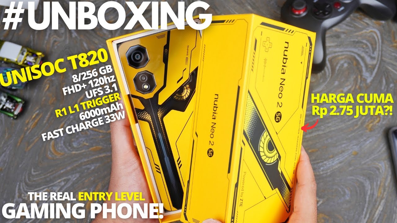 THE REAL ENTRY LEVEL GAMING PHONE!🔥 UNBOXING ZTE Nubia Neo 2 5G Indonesia, Smartphone Ini KEREN BRO!