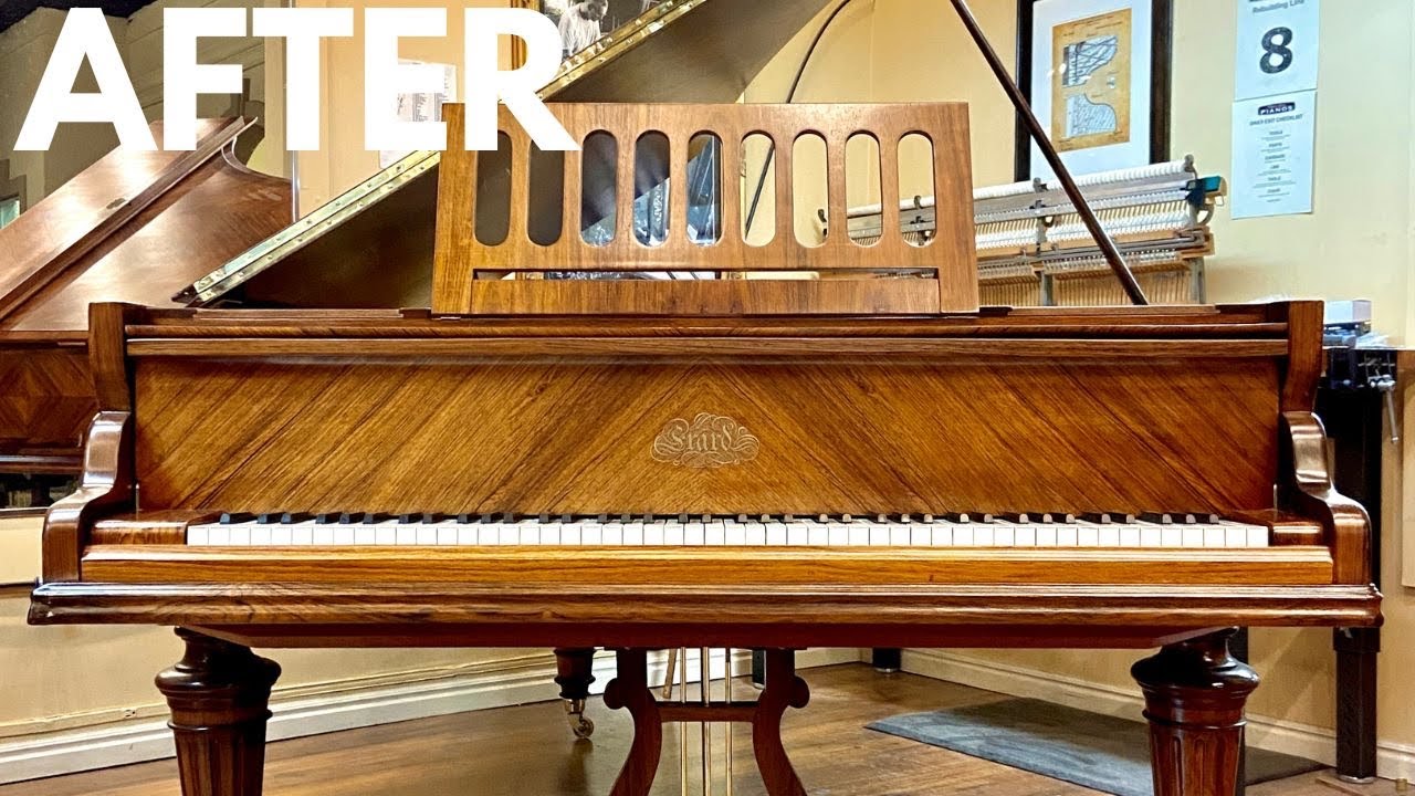 AFTER: Restored 1924 Erard Grand Piano