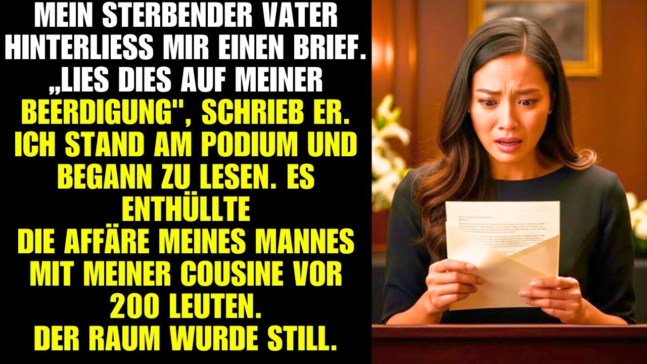 MEIN STERBENDER VATERHINTERLIESS MIR EINEN BRIEF.„LIES DIES AUF MEINERBEERDIGUNG
