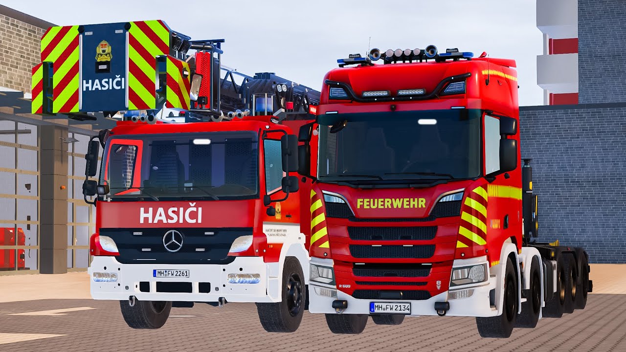[Emergency Call 112] Brno Fire Brigade & Swap Body Vehicle On Duty 40-Minute Emergency Response | 4K