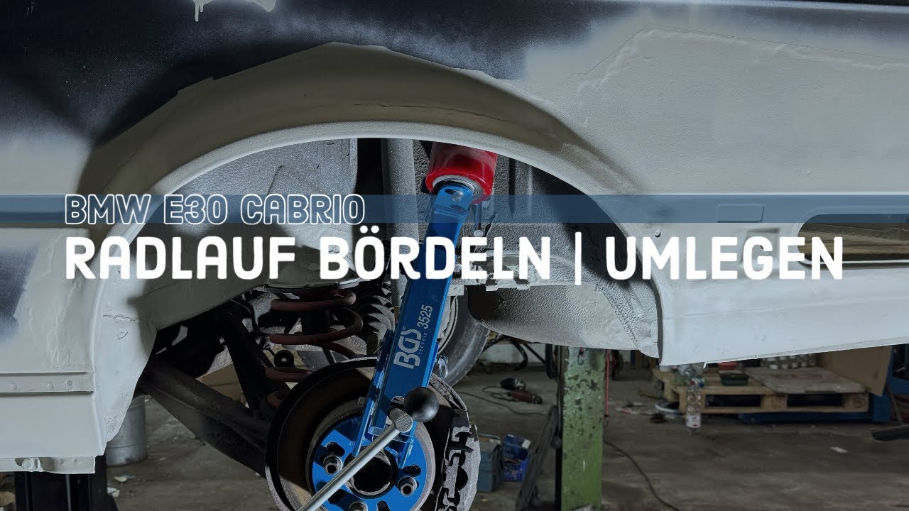 Radlauf bördeln / umlegen BMW E30 Cabrio | Wheel Arch Reforming