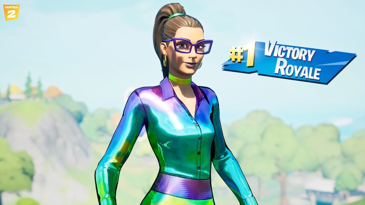 Victoria con la skin JENNIFER WALTERS HOLOFOIL Fortnite