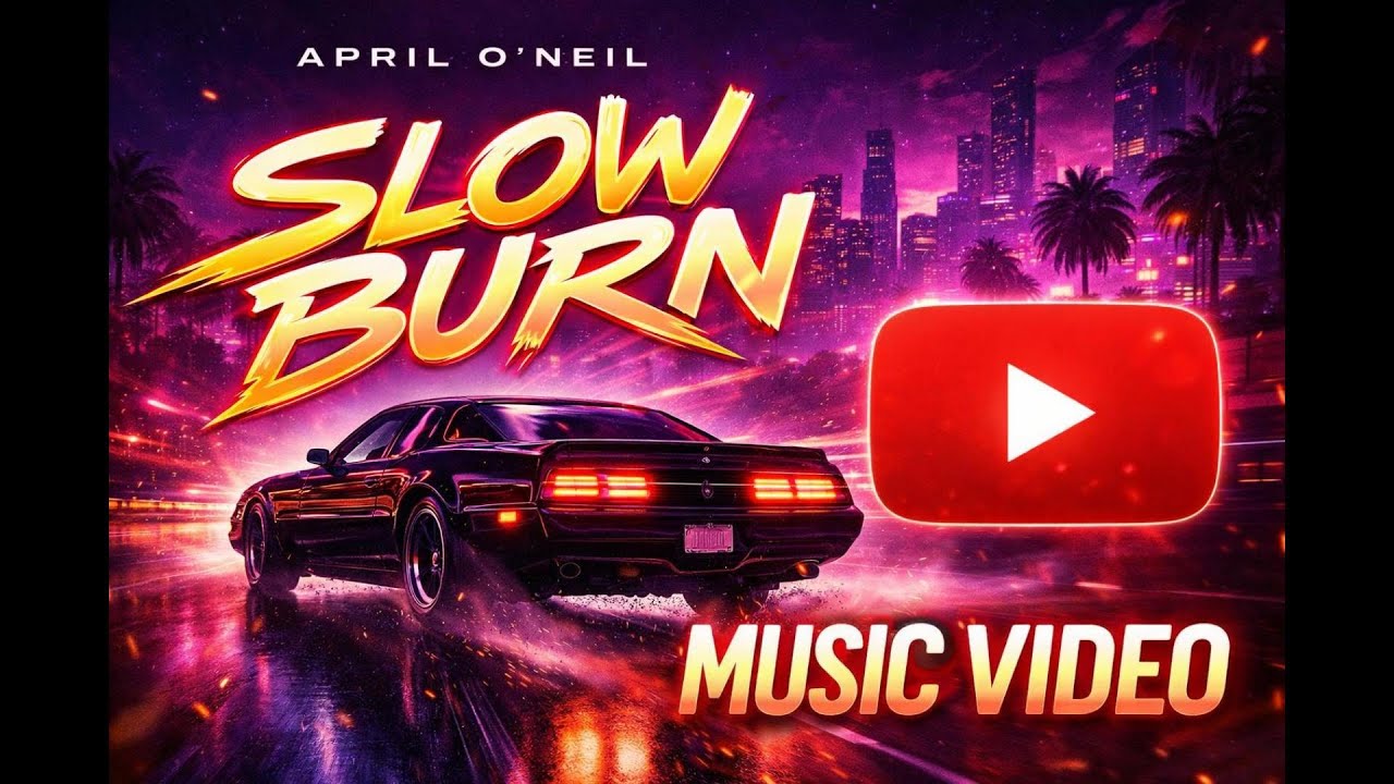 April O'Neil – Slow Burn | Retrowave Visualizer