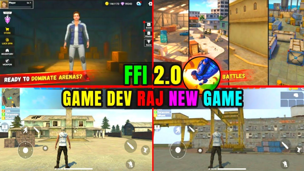 FFI 2.0 | Game Dev Raj New Multiplayer Game | FFI BR 2.0 Version