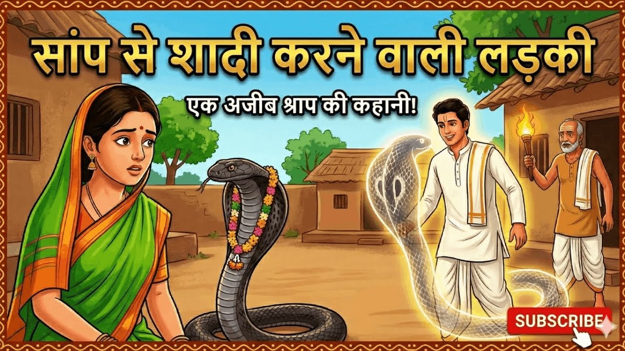 वह लड़की जिसने सांप से शादी की 🐍👩 | The Girl Who Married a Snake in Hindi | Daksha Toonz