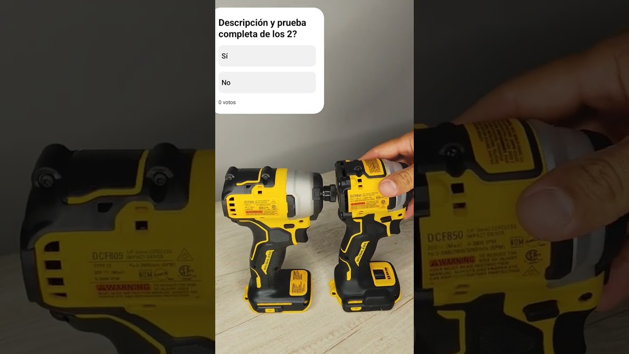 Comparativa DeWalt DCF 809 y DCF850 Atomic